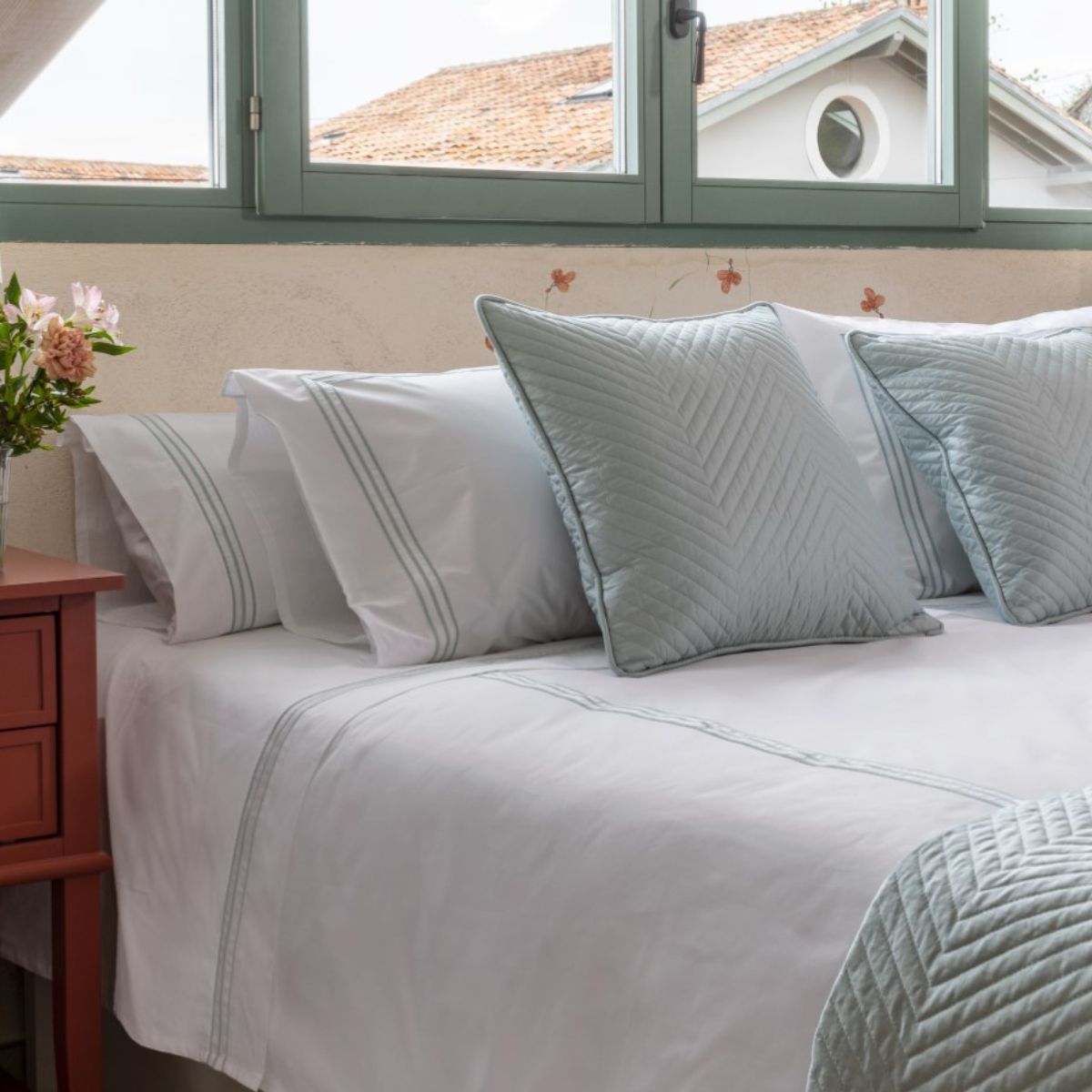 SET DUVET COVER RUBIA VERDE (+ALMOHADAS)
