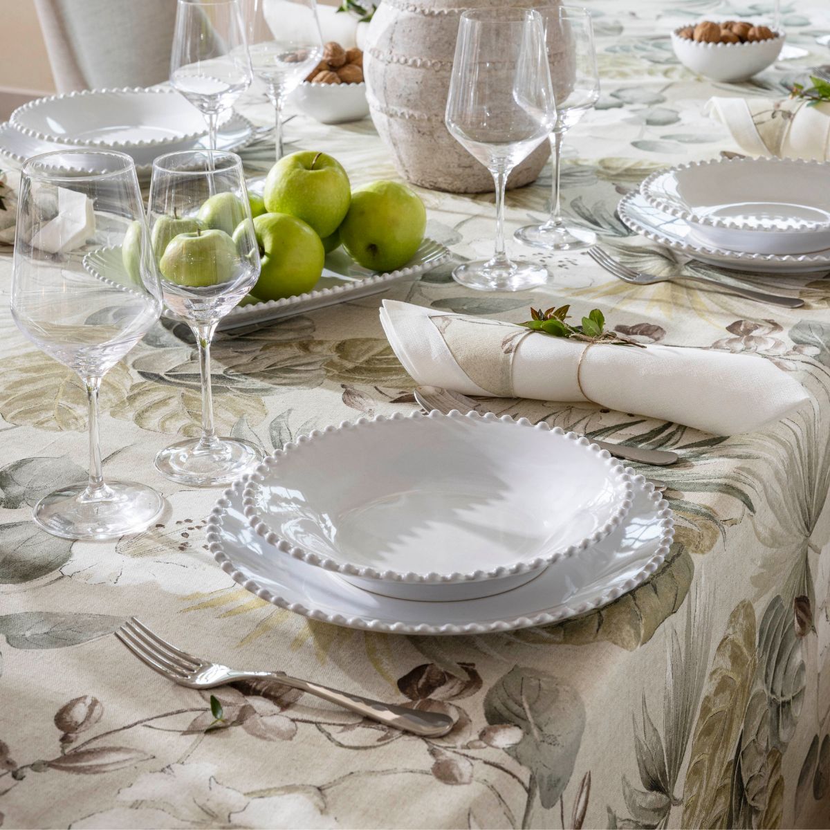 SET MANTEL BLANCA (MANTEL + SERVILLETA) - Imagen 3